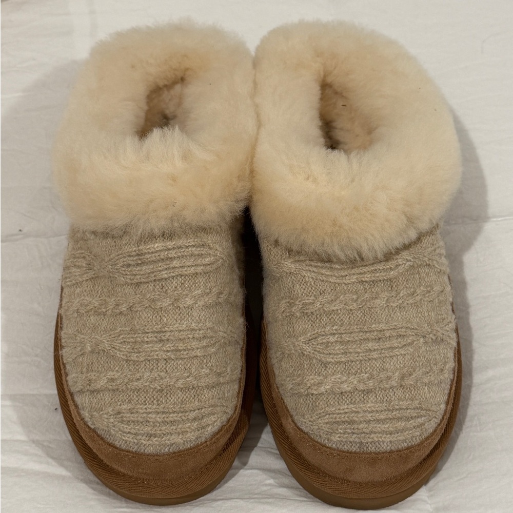 UGG Tan and Cream Women's Slippers